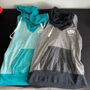 Nike tanks with hood and pocket